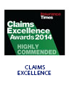 Claims Excellence Awards Highly Commended Badge 2014