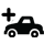Icon showing a car with a plus sign next to it.